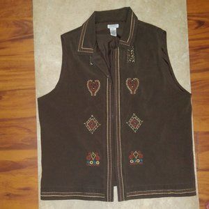 GRAFF Um Company XL Embroidered Vest Jacket Polyes